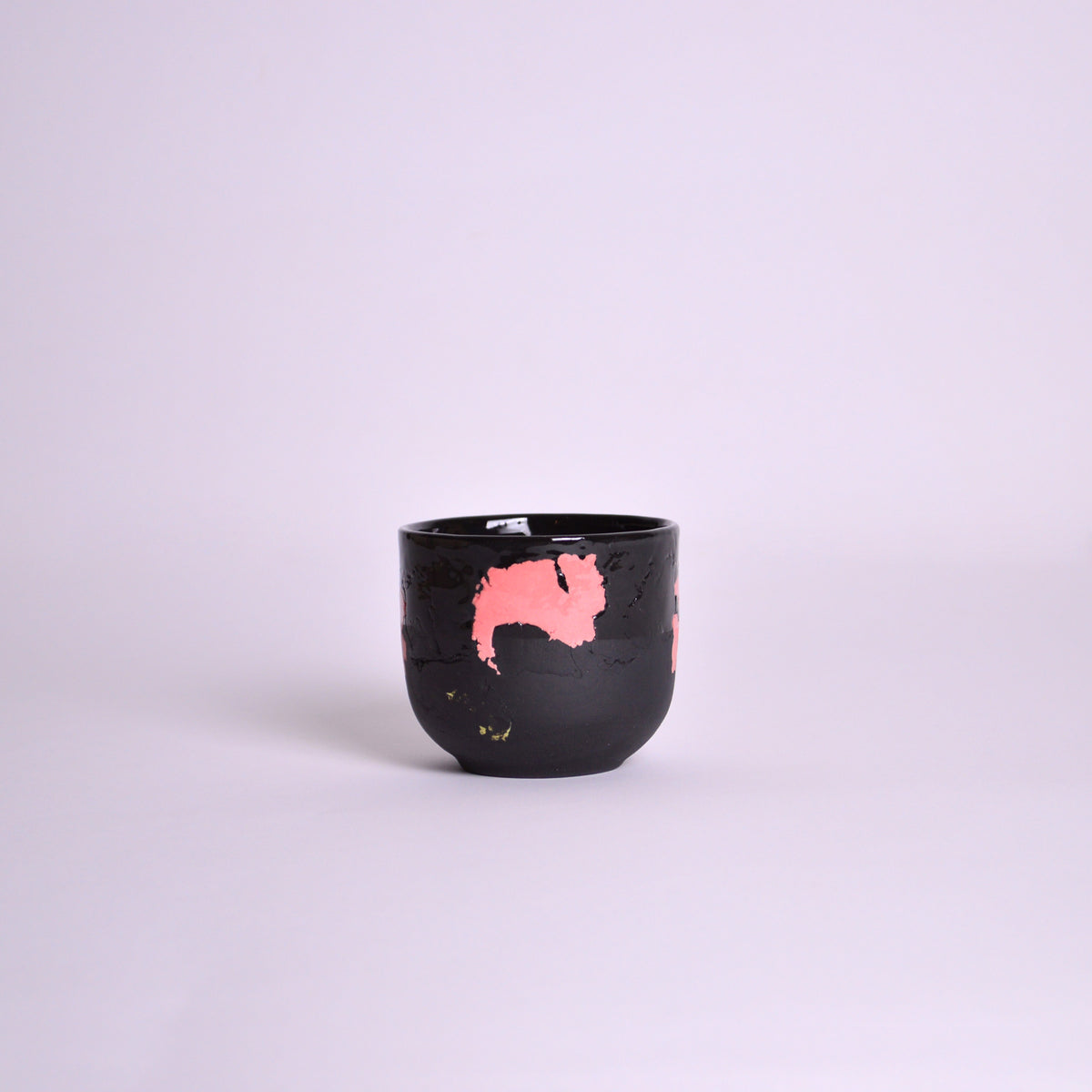 Patch cup - black,pink