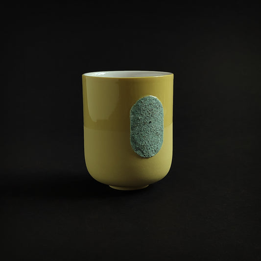 Grip cup - yellow & mint