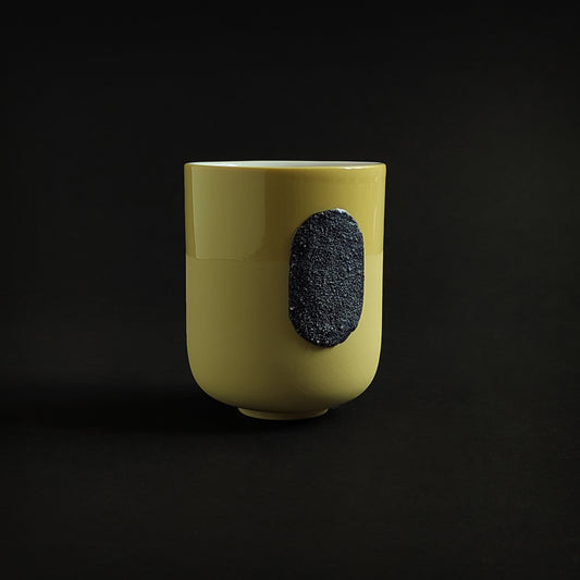 Grip cup - yellow & dark blue
