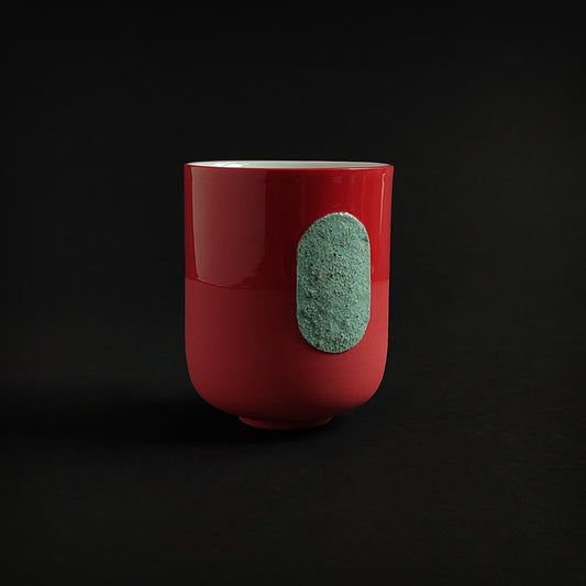 Grip cup -  red & mint